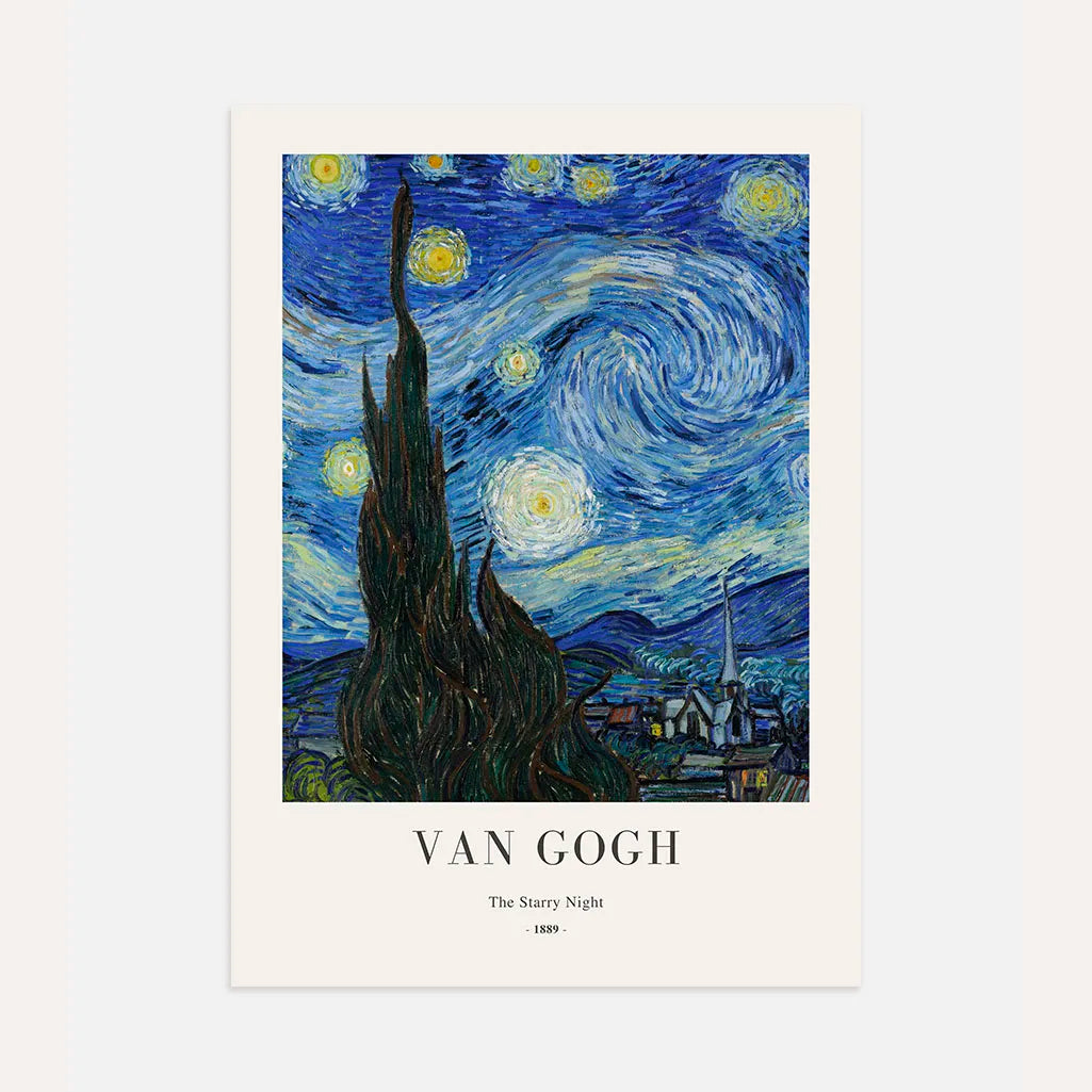 Póster Vincent van Gogh – La noche estrellada