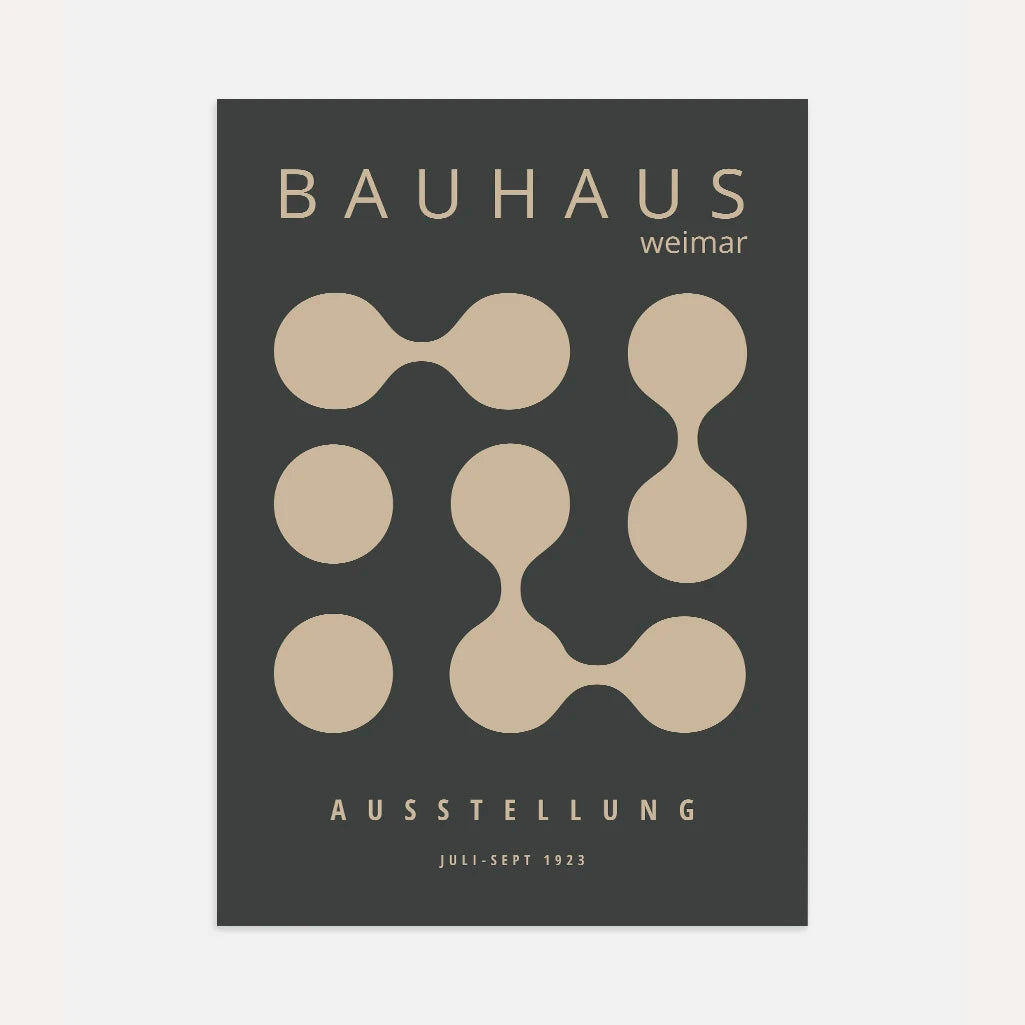 Bauhaus Formas Moleculares Póster