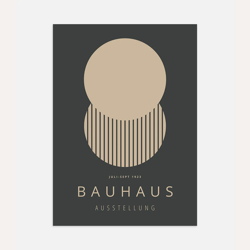 Bauhaus Círculos Póster