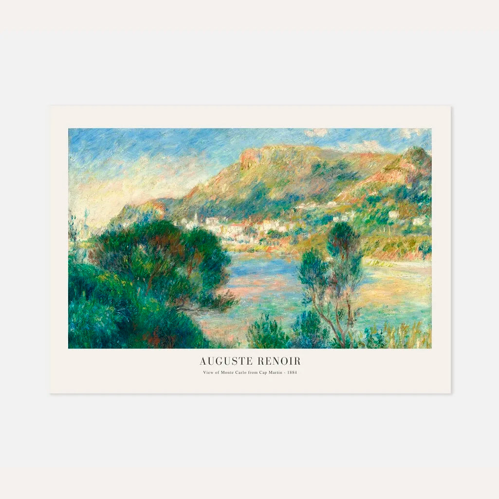 Auguste Renoir – Vista de Menton Póster