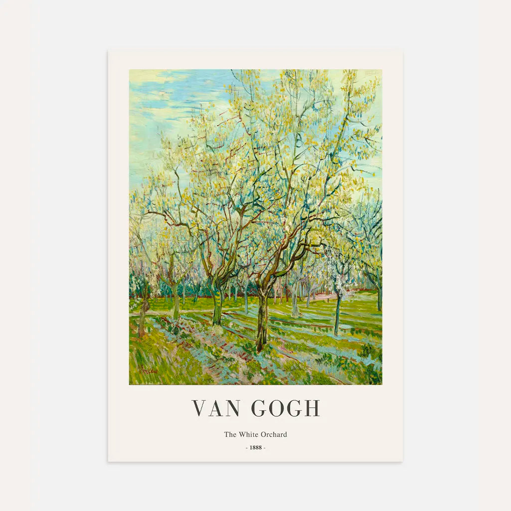 Póster Vincent van Gogh – El huerto blanco