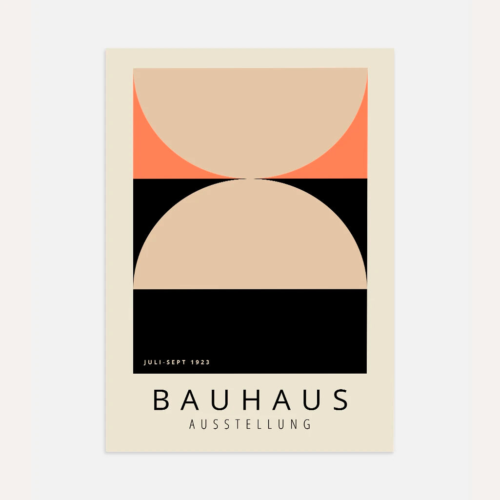 Bauhaus Beige Acento Póster