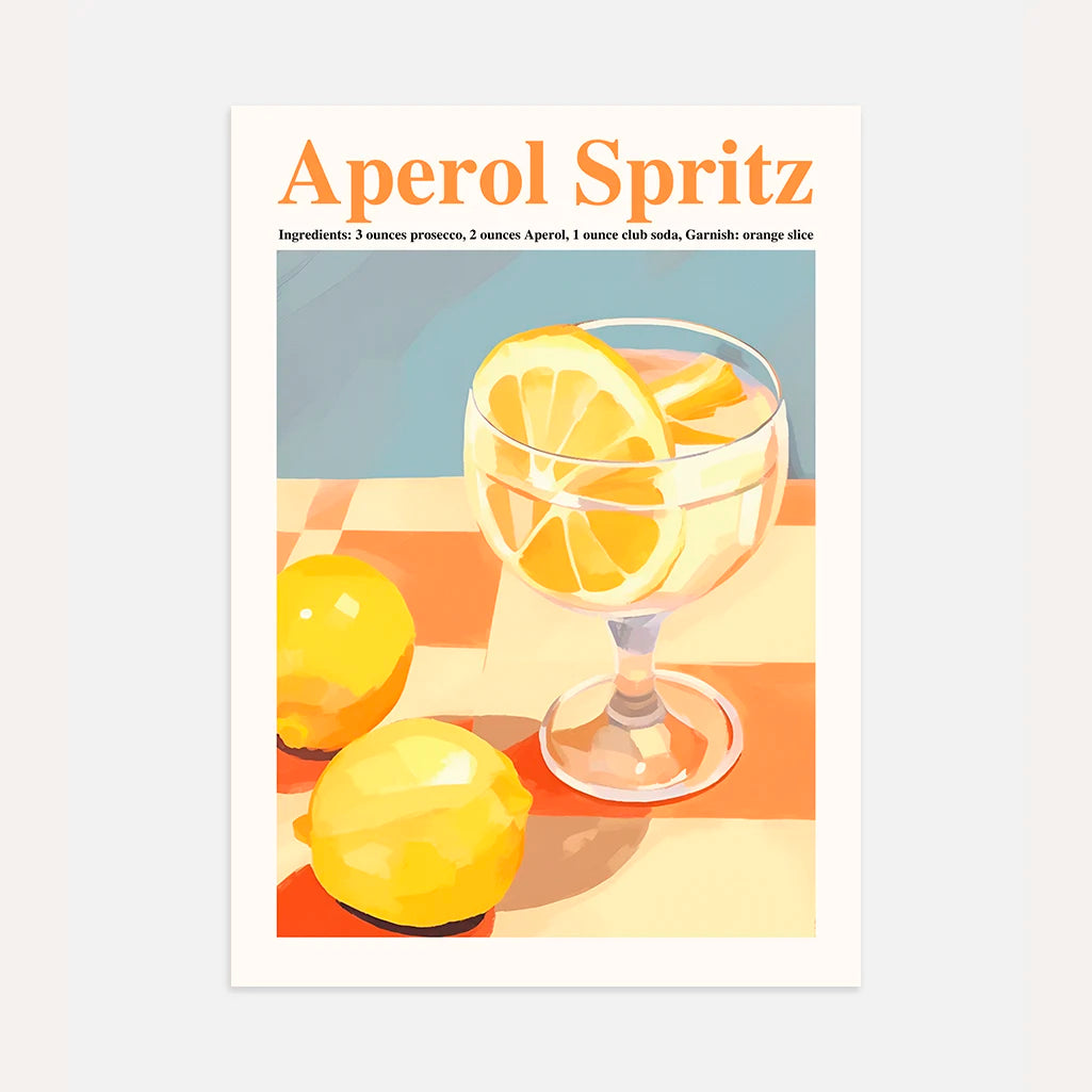 Póster Aperol Spritz Limón