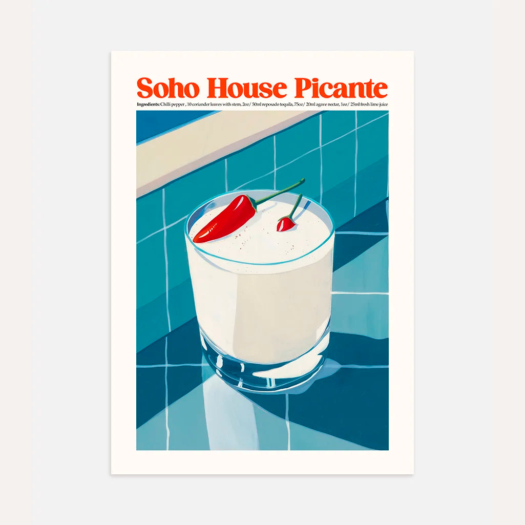 Póster Cóctel Picante Chili