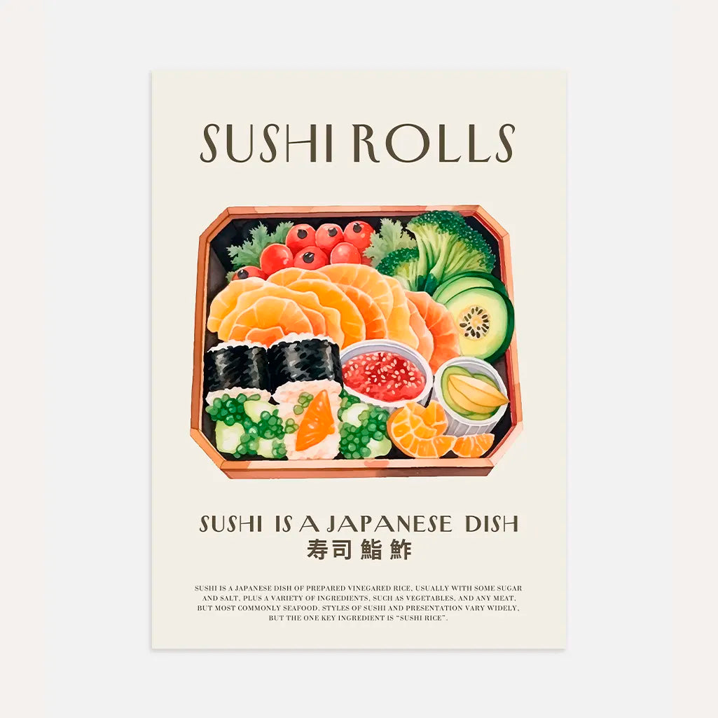 Póster Surtido De Sushi