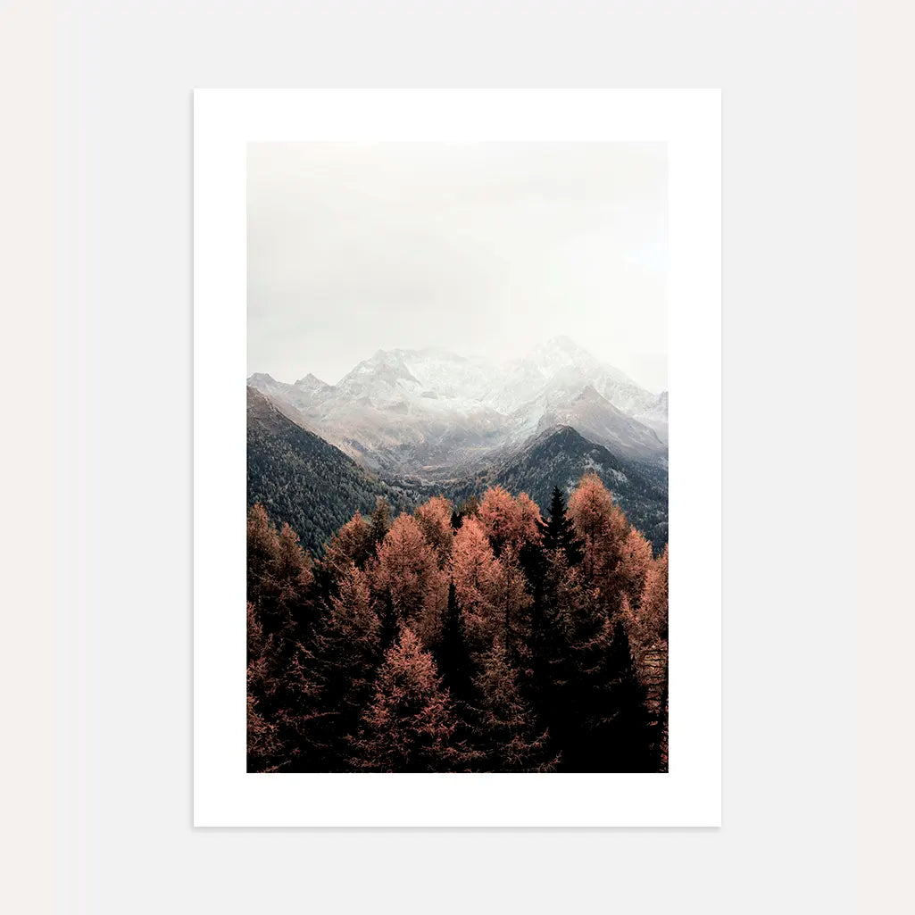 Póster Paisaje de Montaña Otoñal