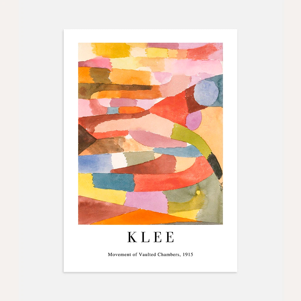 Paul Klee Abstract Architecture Poster