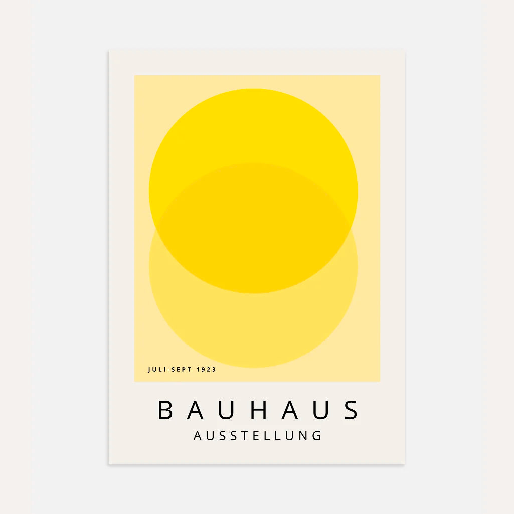 Bauhaus Amarillo Calma Póster