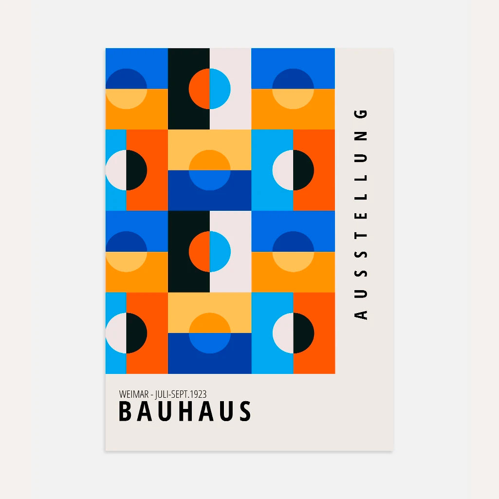 Bauhaus Armonía Color Póster