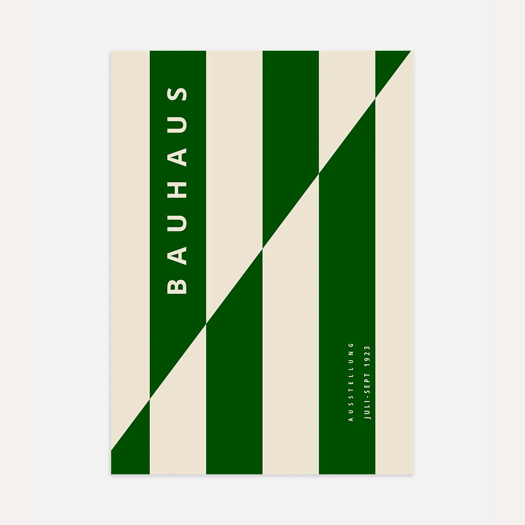 Bauhaus Verde Estructura Póster