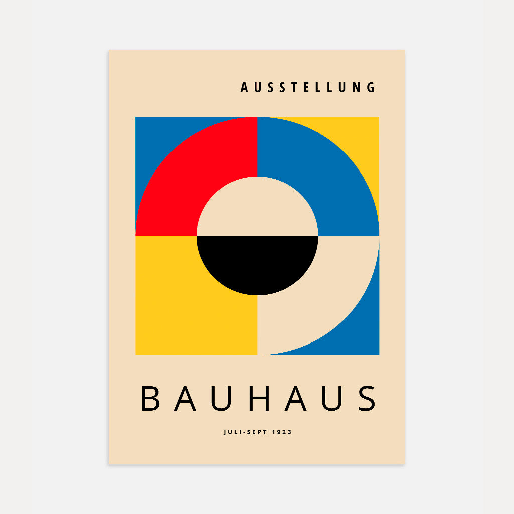 Póster Bauhaus Círculo Central
