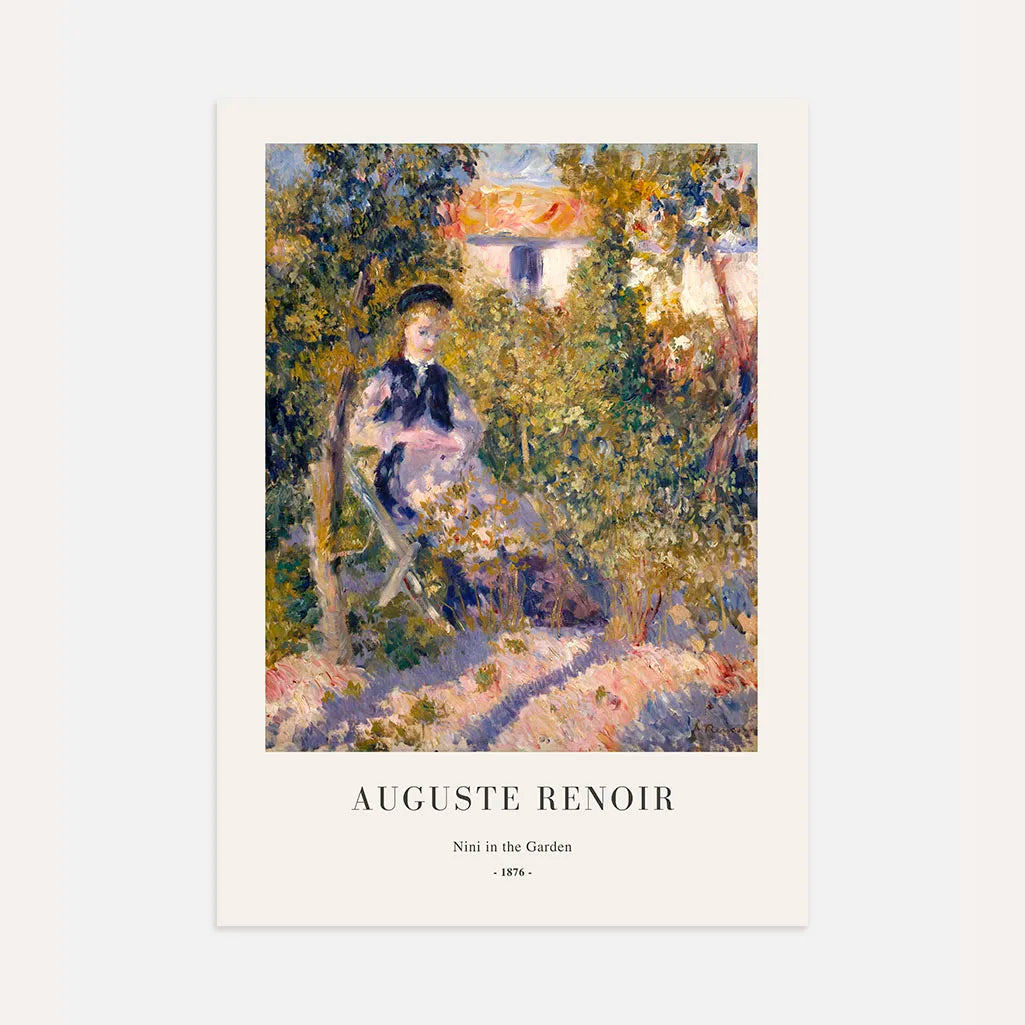 Auguste Renoir – Nini en el jardín Póster