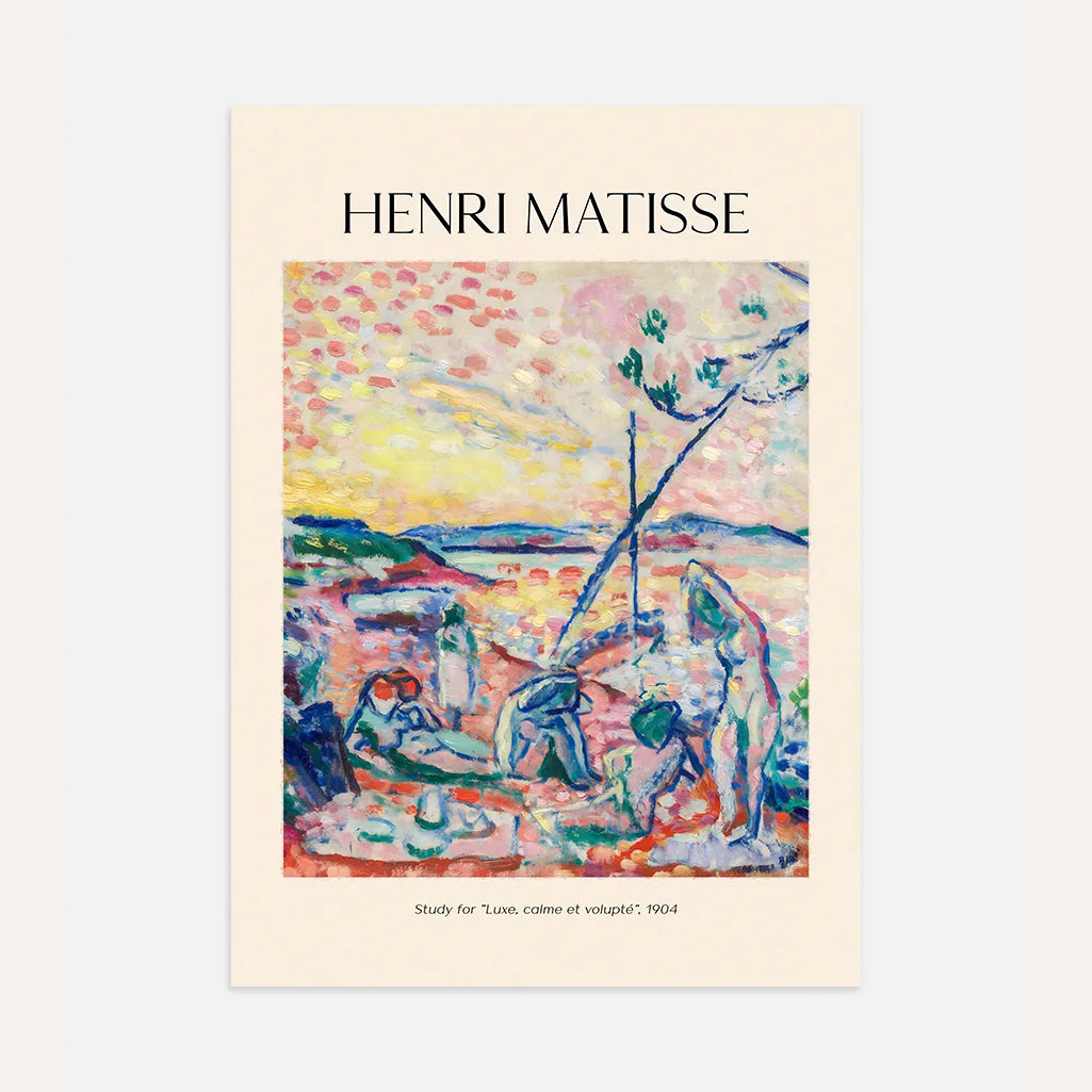 Henri Matisse Póster – Estudio para Lujo, calma y voluptuosidad