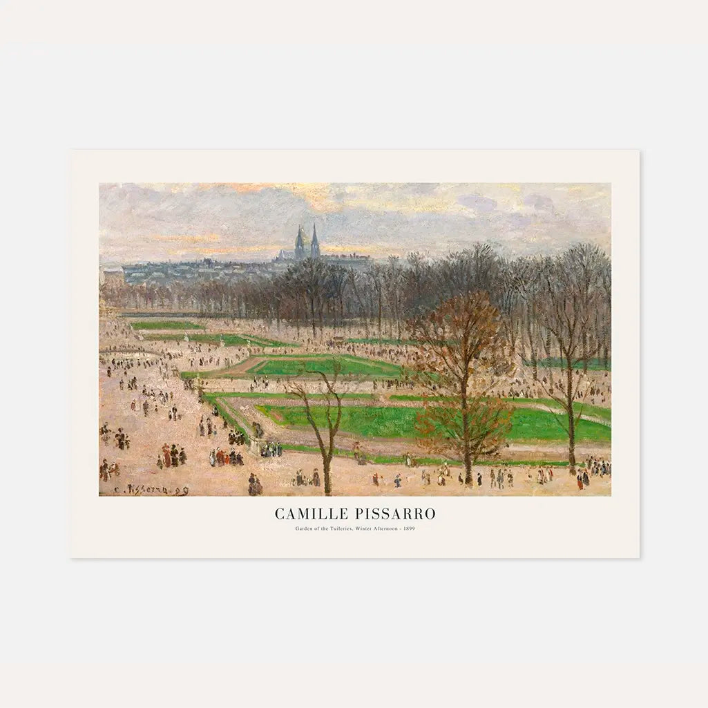 Camille Pissarro – Jardín de las Tullerías, invierno Póster
