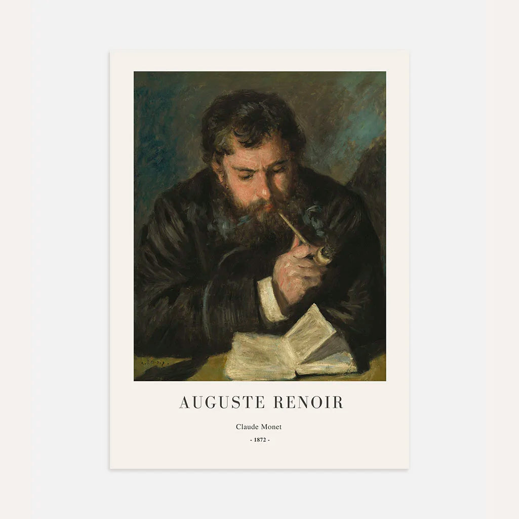 Auguste Renoir – Retrato de Claude Monet Póster