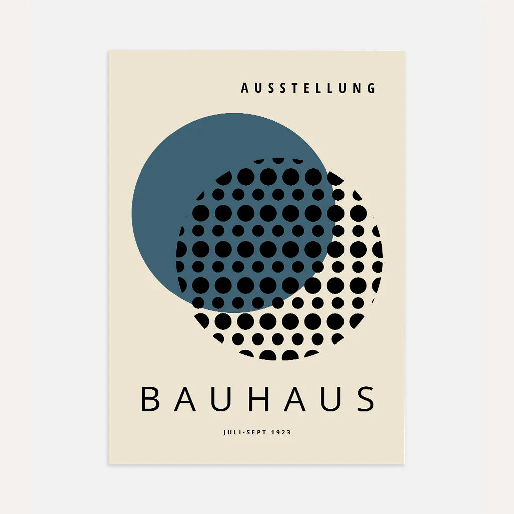 Bauhaus Azul Marino Póster