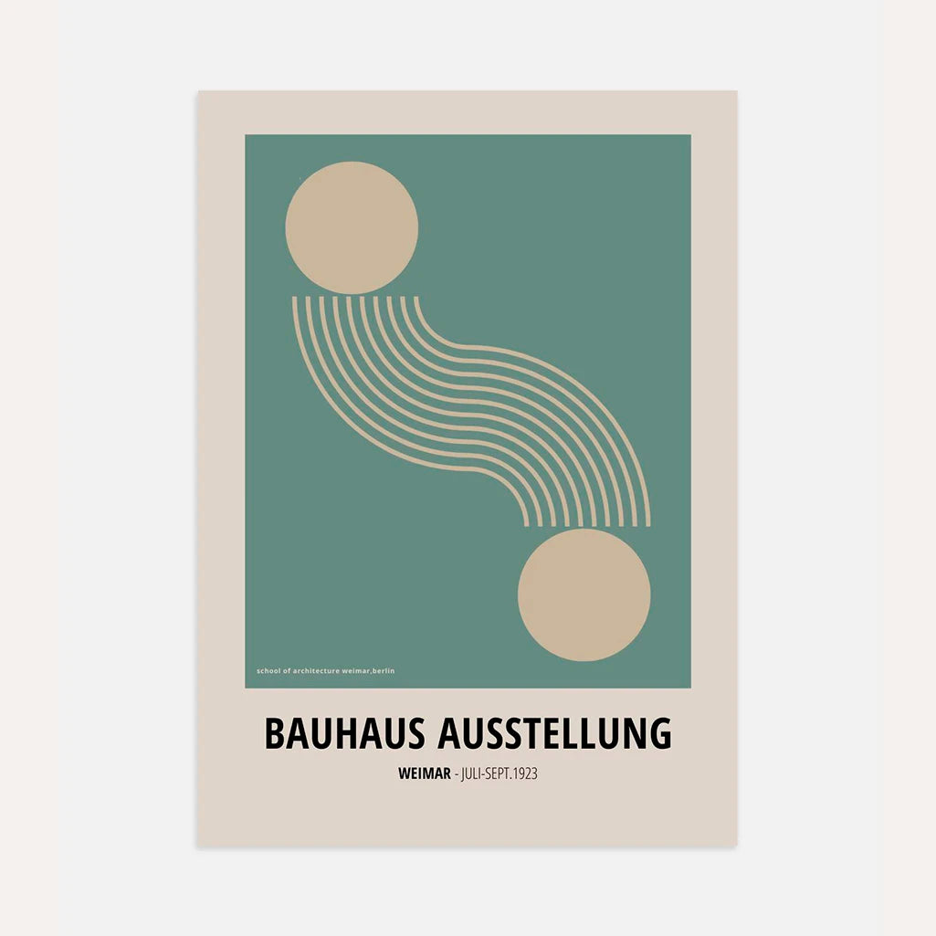 Bauhaus Movimiento Geométrico Póster