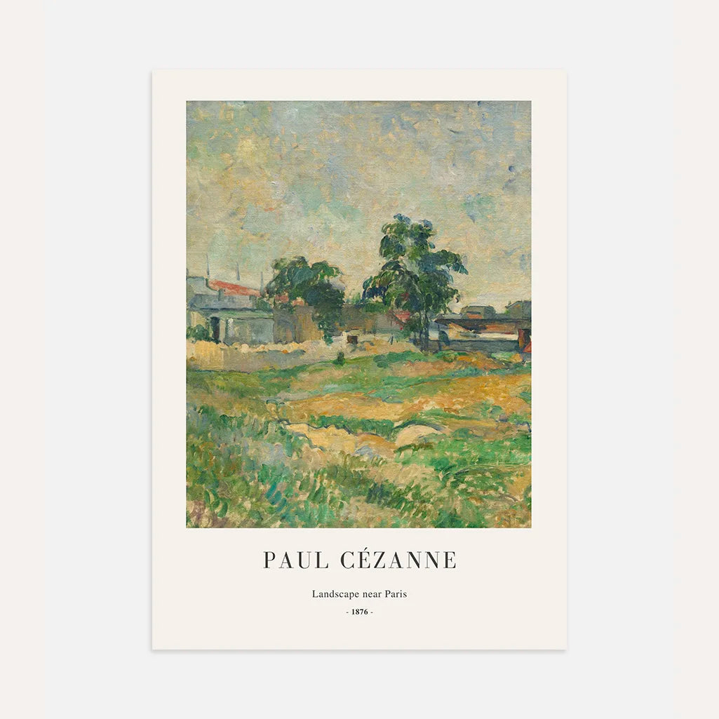 Paul Cézanne – Paisaje cerca de París Póster