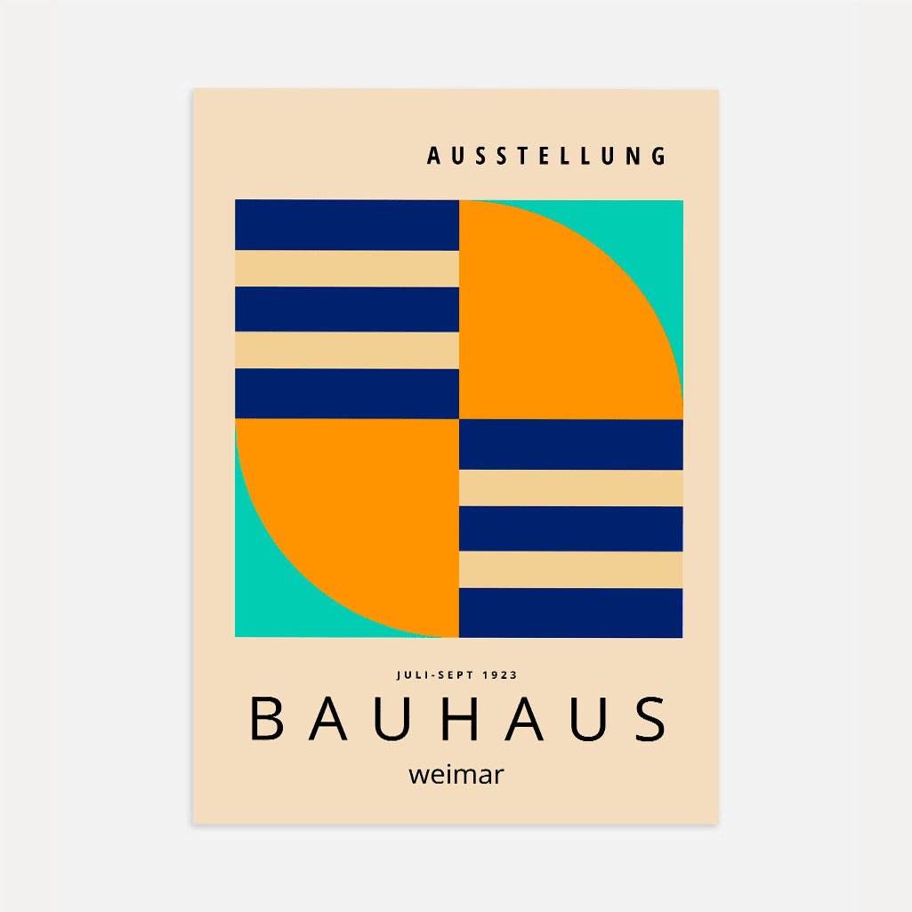 Póster Bauhaus Turbina Geométrica