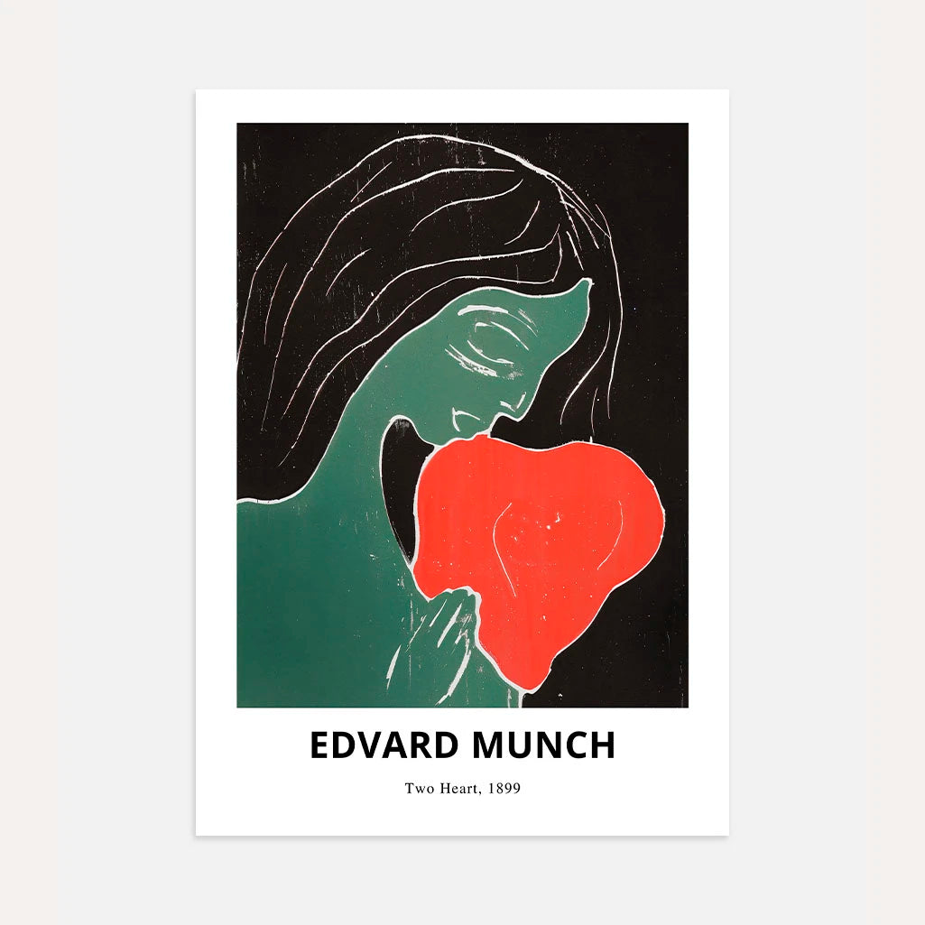 Póster Edvard Munch – Dos corazones