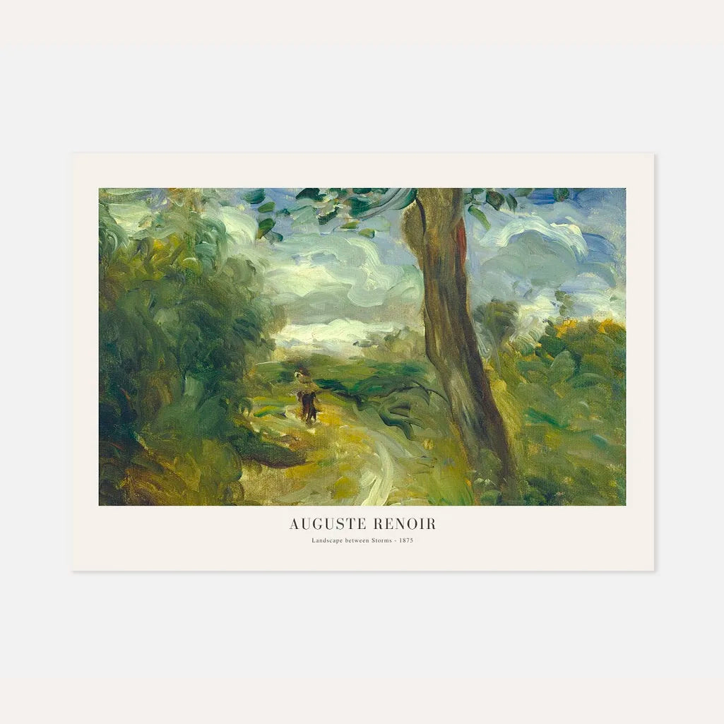 Auguste Renoir – Paisaje entre tormentas Póster