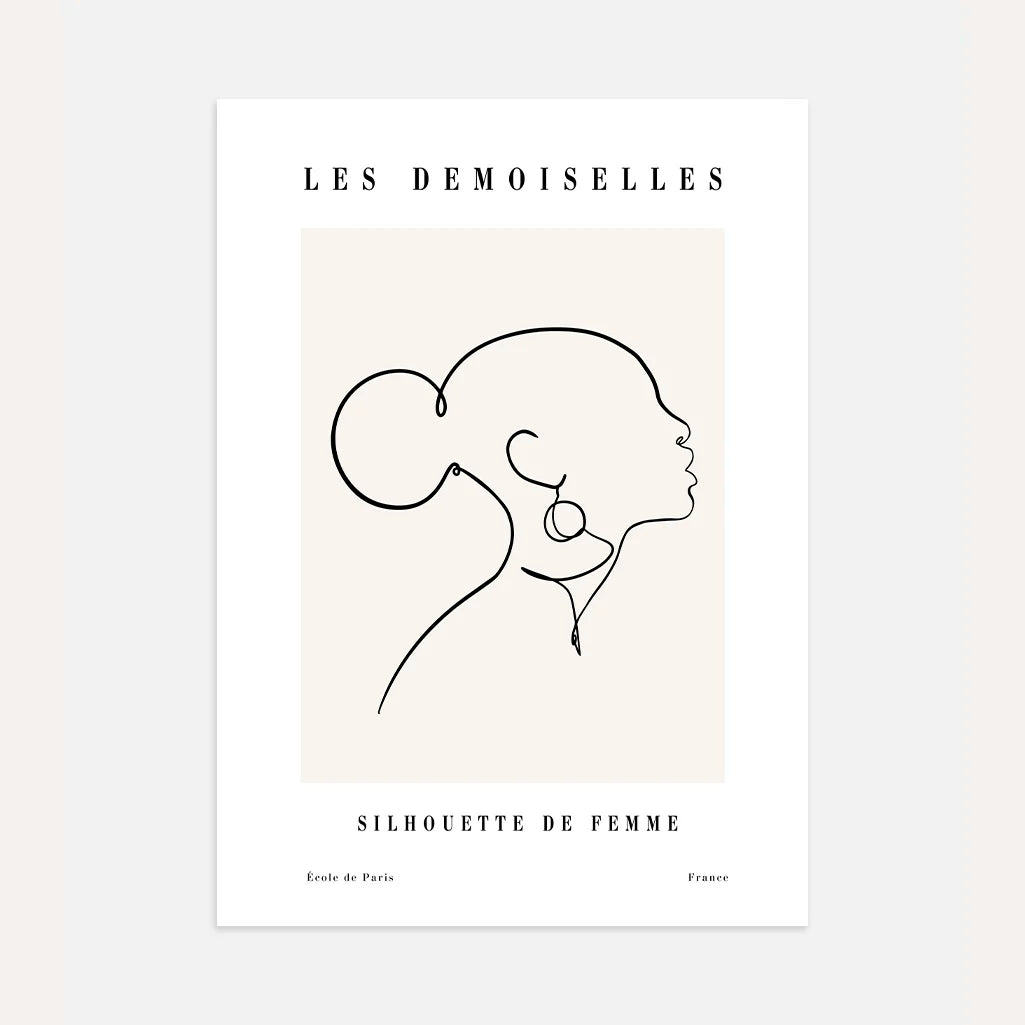 Póster – Perfil femenino