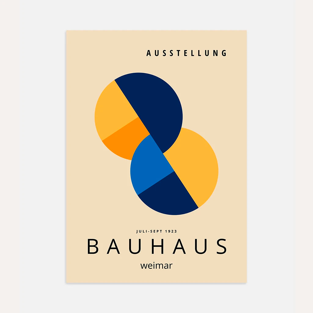Bauhaus Formas Superpuestas Póster
