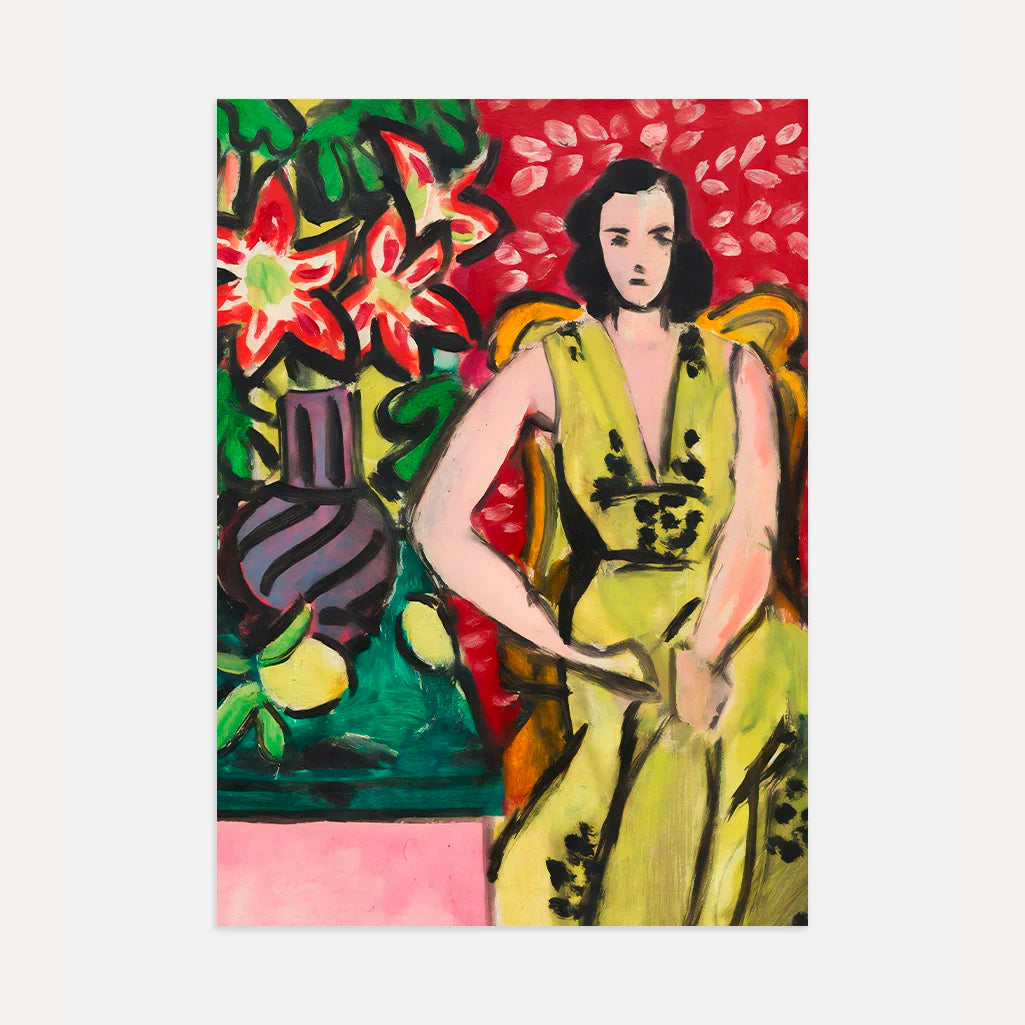 Henri Matisse Póster – Mujer sentada con amarilis