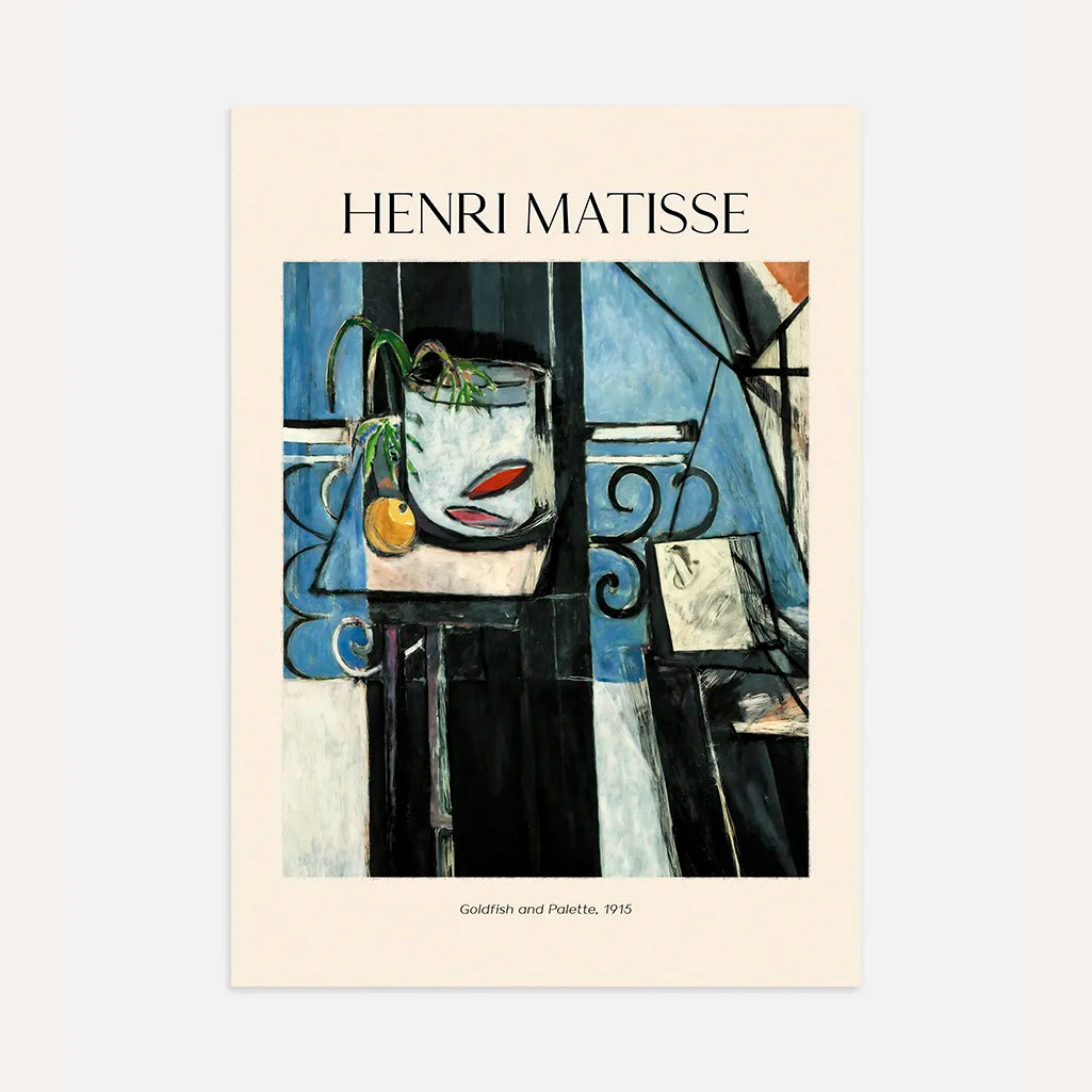Henri Matisse Póster – Peces rojos y paleta