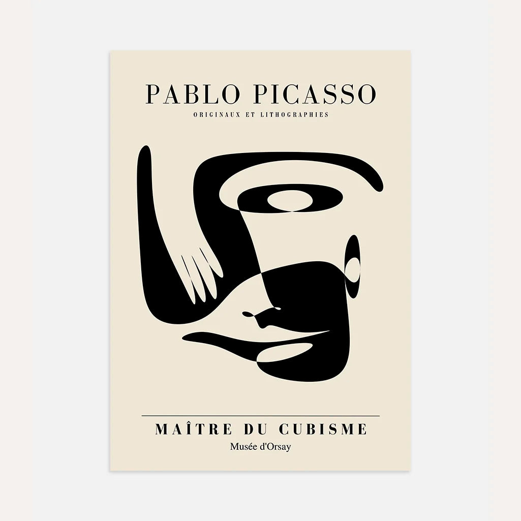 Póster inspirado en Pablo Picasso – Rostro abstracto