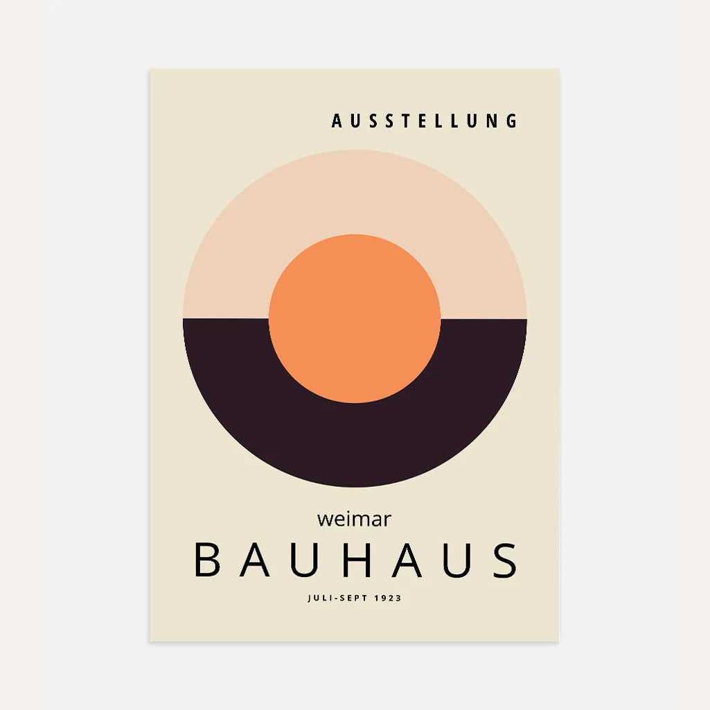 Bauhaus Armonía Circular Póster
