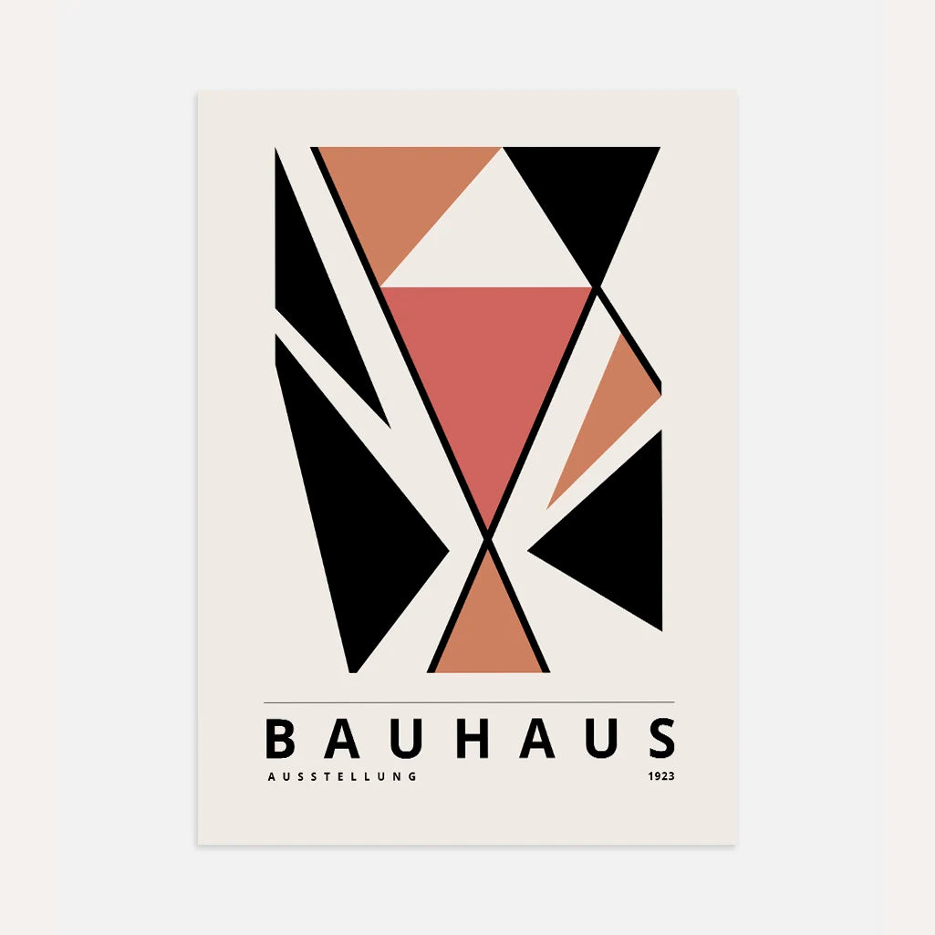 Bauhaus Terracota Firme Póster