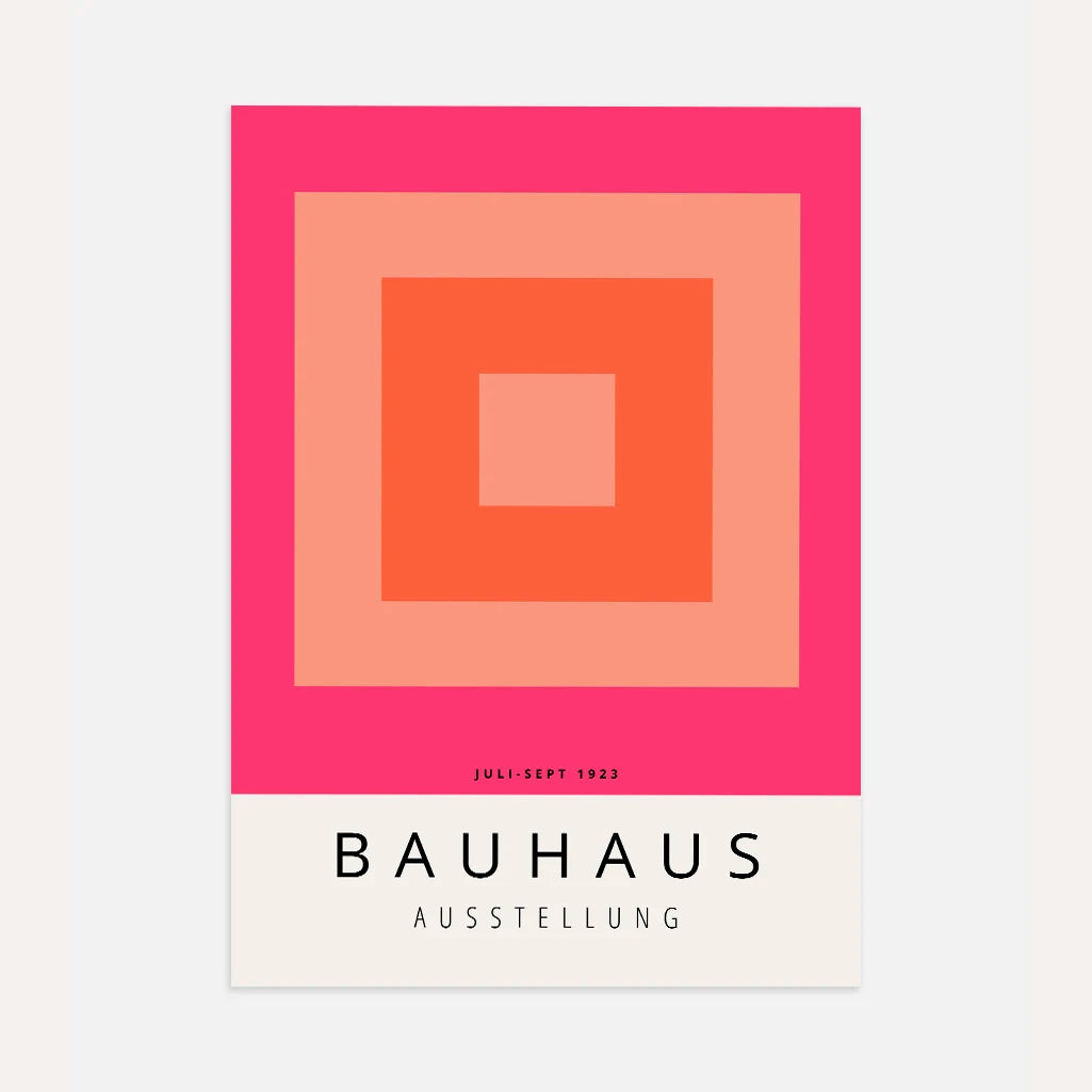 Bauhaus Naranja Póster