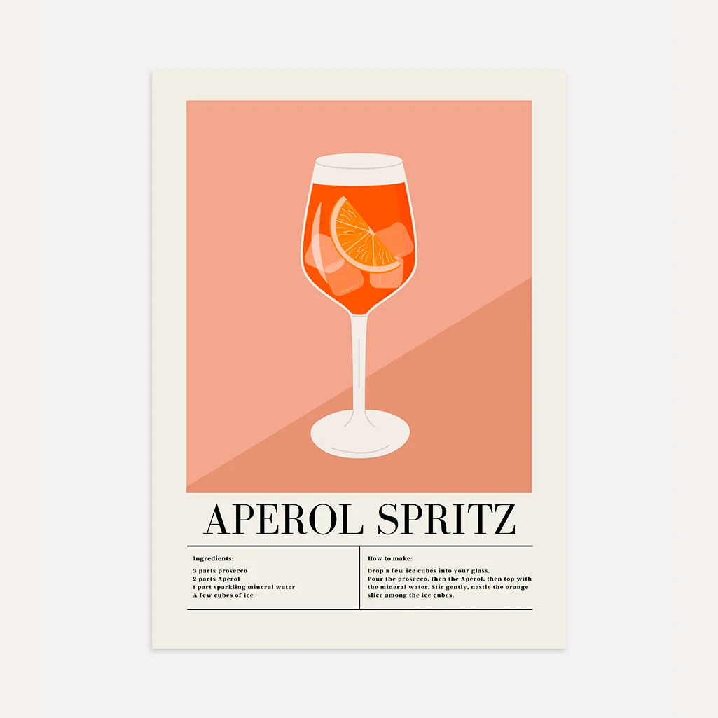 Póster gráfico Aperol Spritz