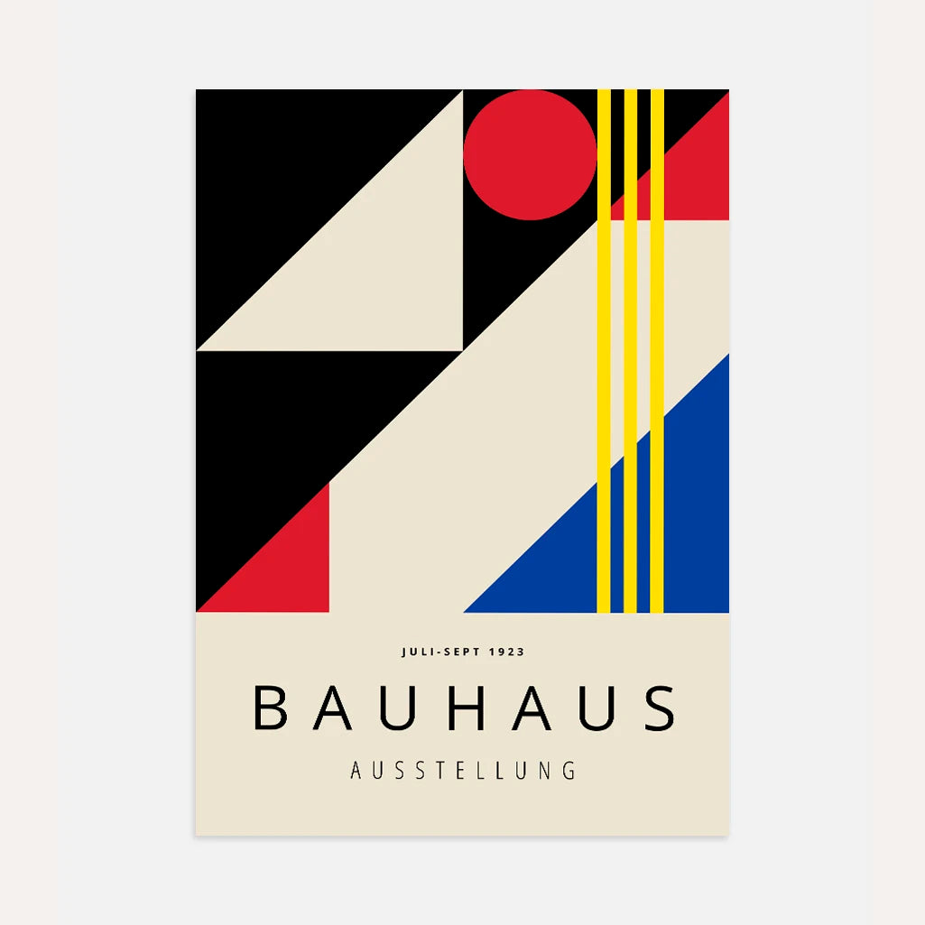 Bauhaus Colores Primarios Póster