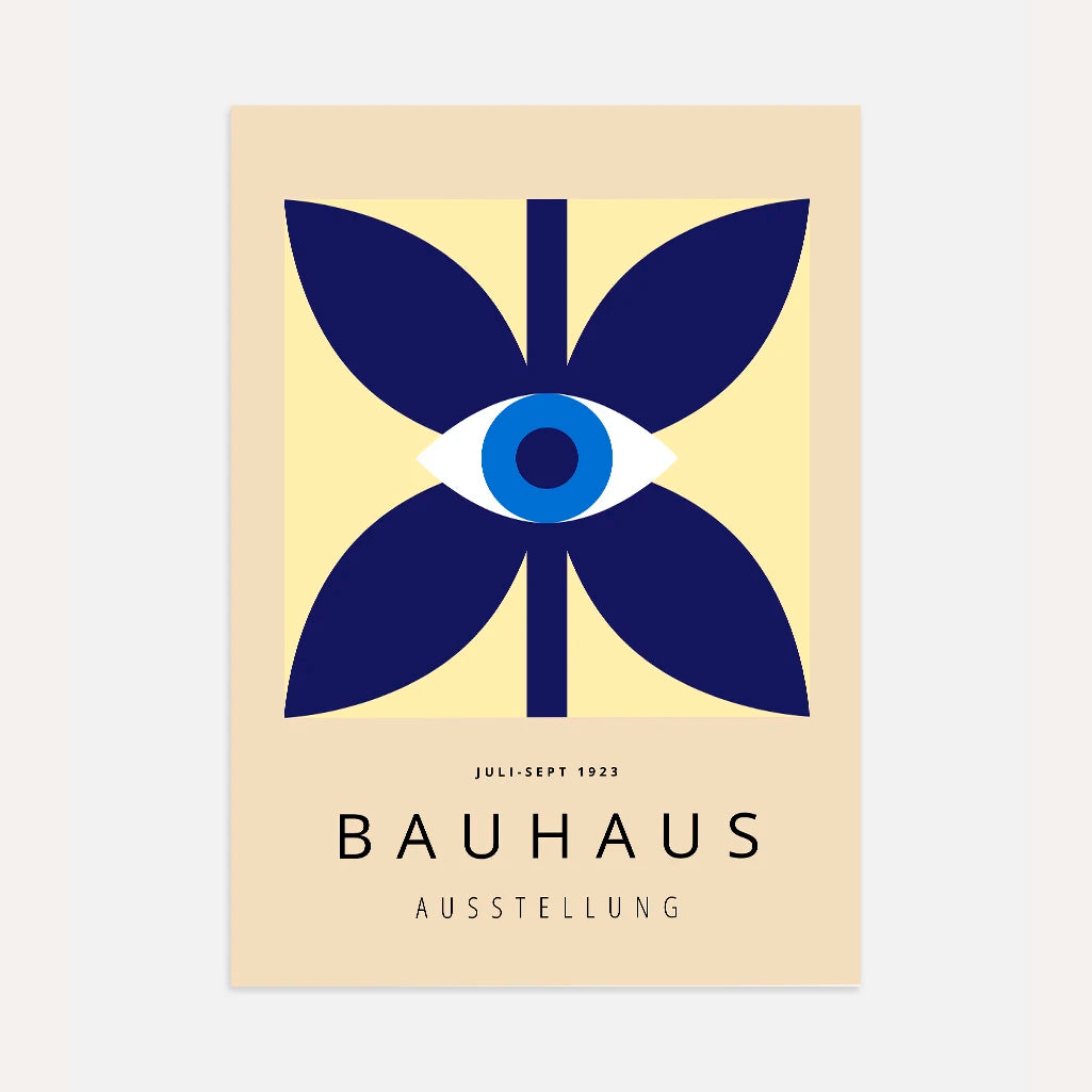 Bauhaus Ojo Azul Póster