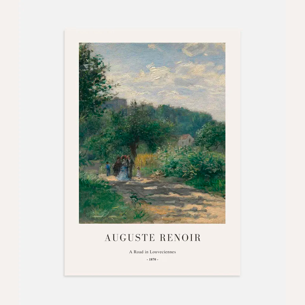 Auguste Renoir – Camino en Louveciennes Póster