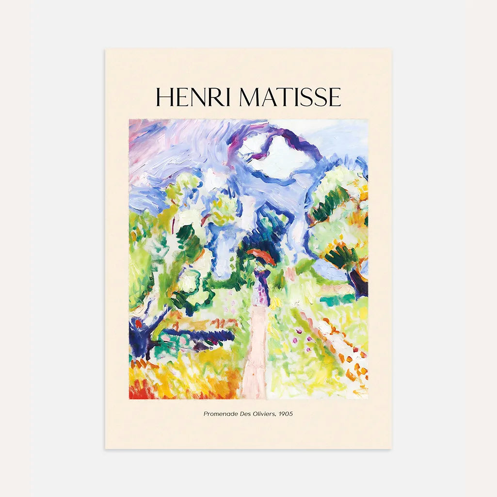 Henri Matisse Póster – Paseo entre olivos