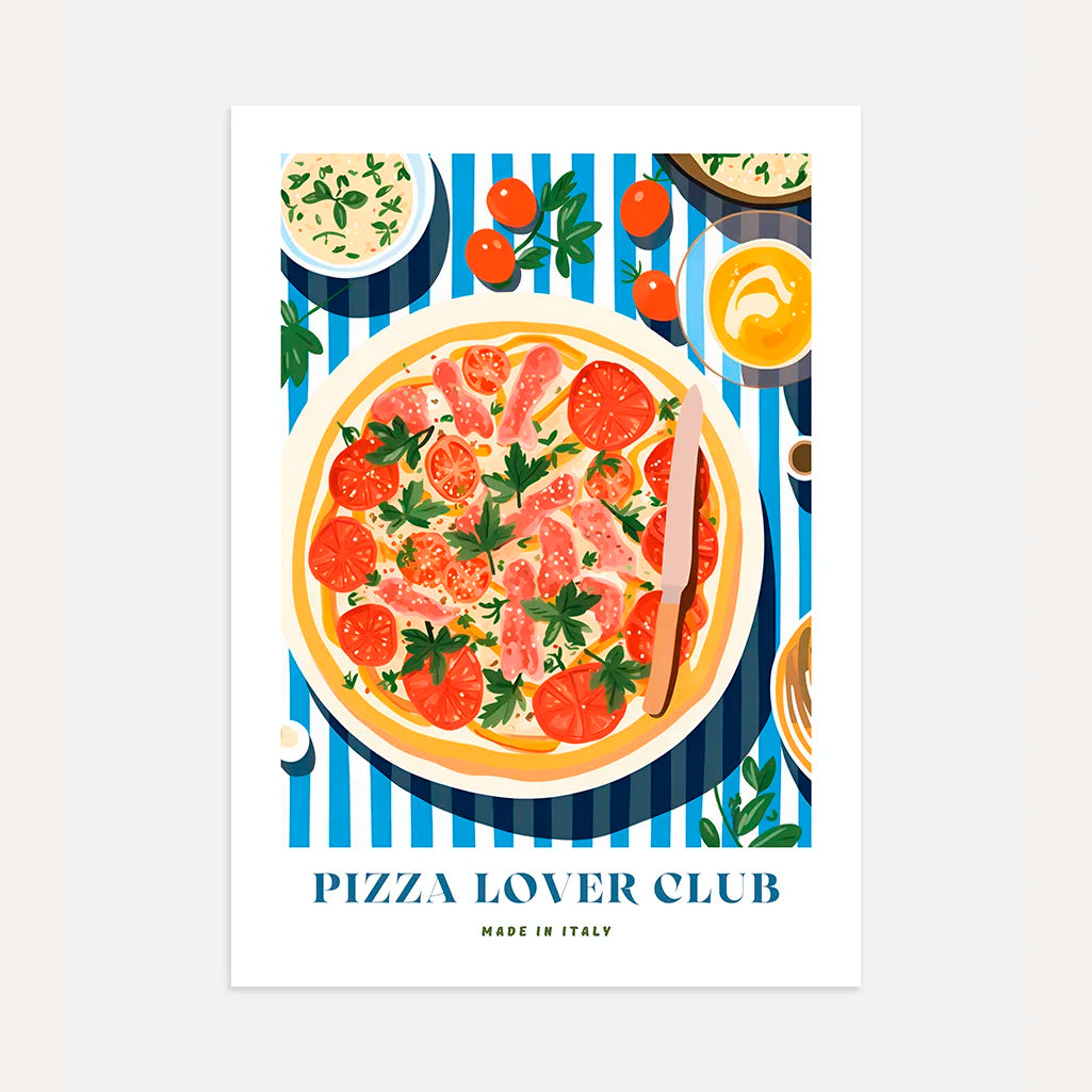 Póster Pizza Con Tomate
