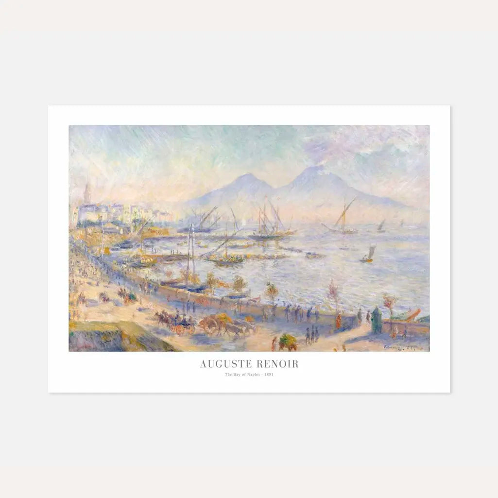 Auguste Renoir – Bahía de Nápoles Póster