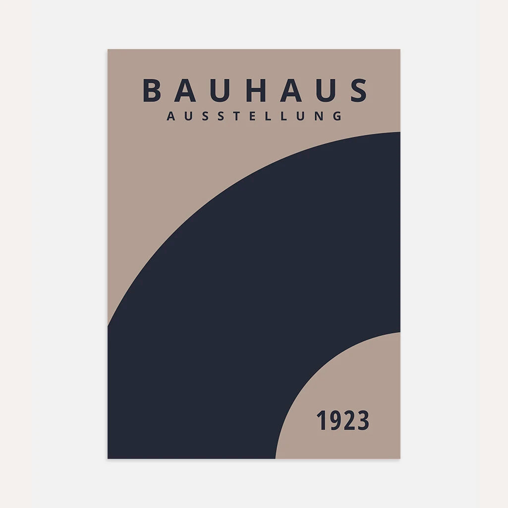 Póster Bauhaus Rotación Azul