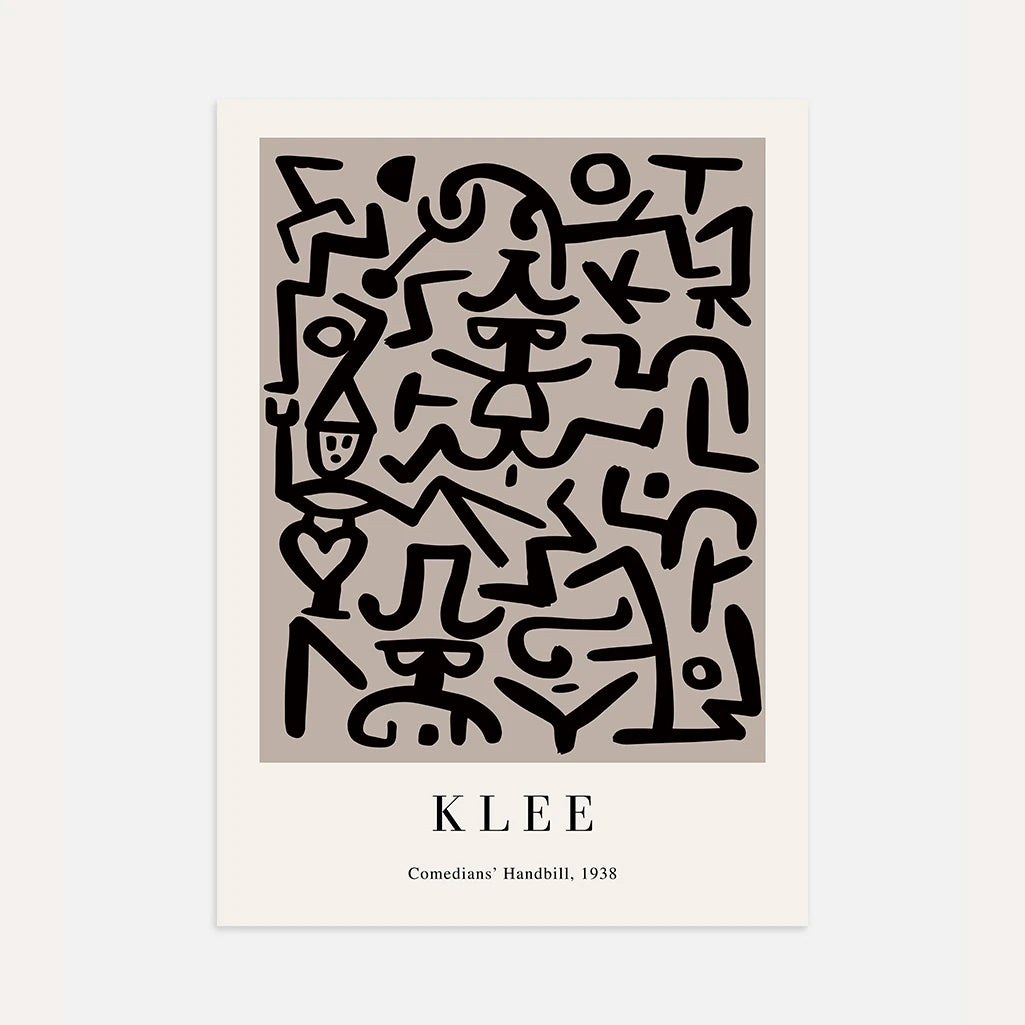 Paul Klee Póster – Folleto de los comediantes