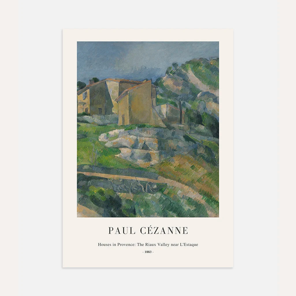 Paul Cézanne – Casas en Provenza Póster