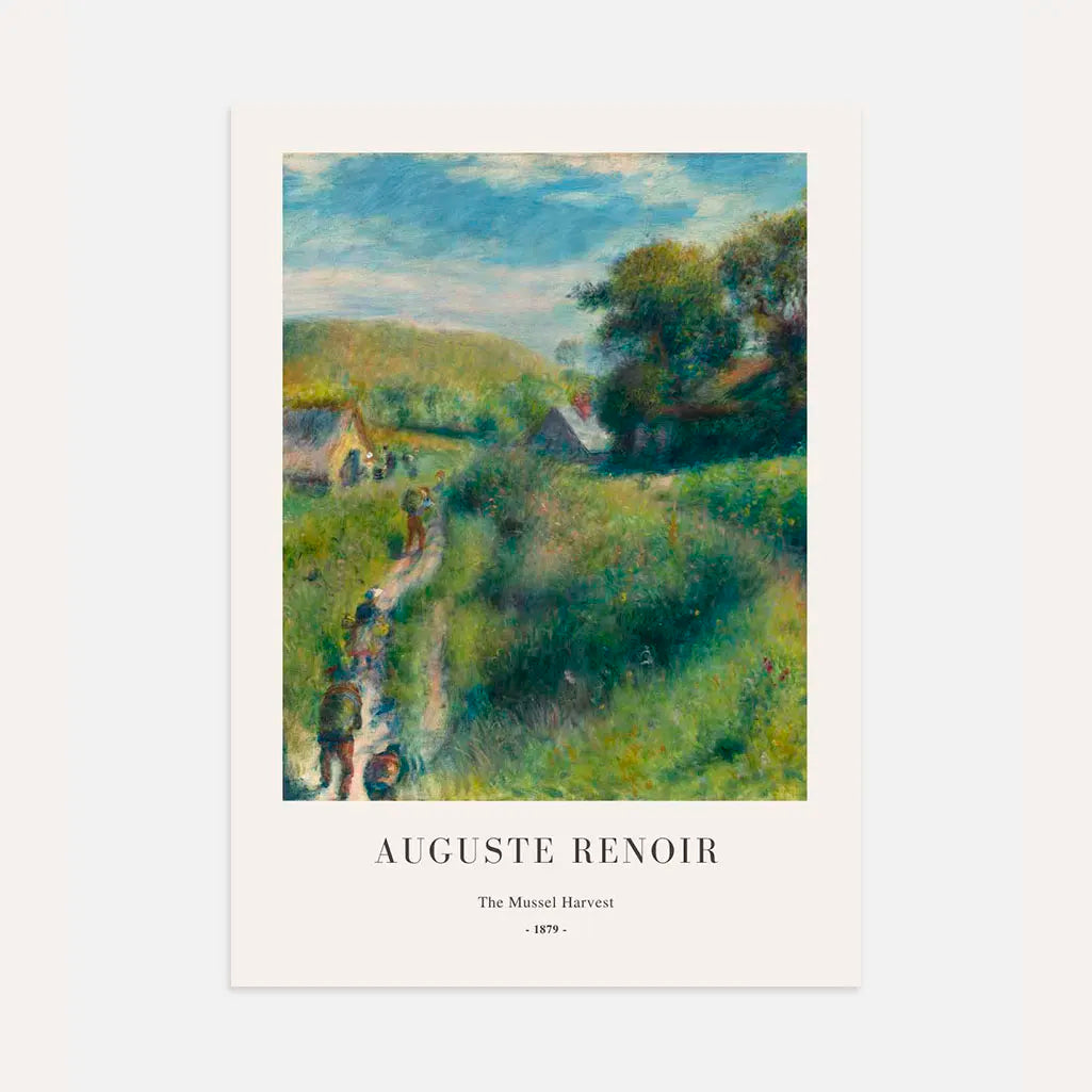 Auguste Renoir – La cosecha de mejillones Póster
