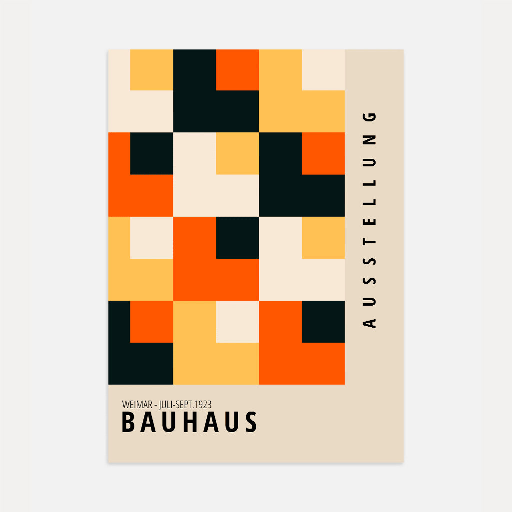 Bauhaus Mosaico Color Póster