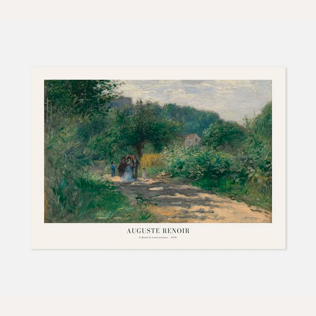 Auguste Renoir – Camino en Louveciennes Póster