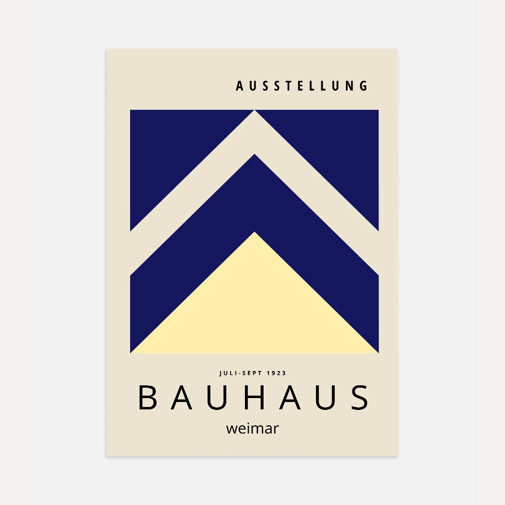 Bauhaus Weimar Flechas Geométricas Póster
