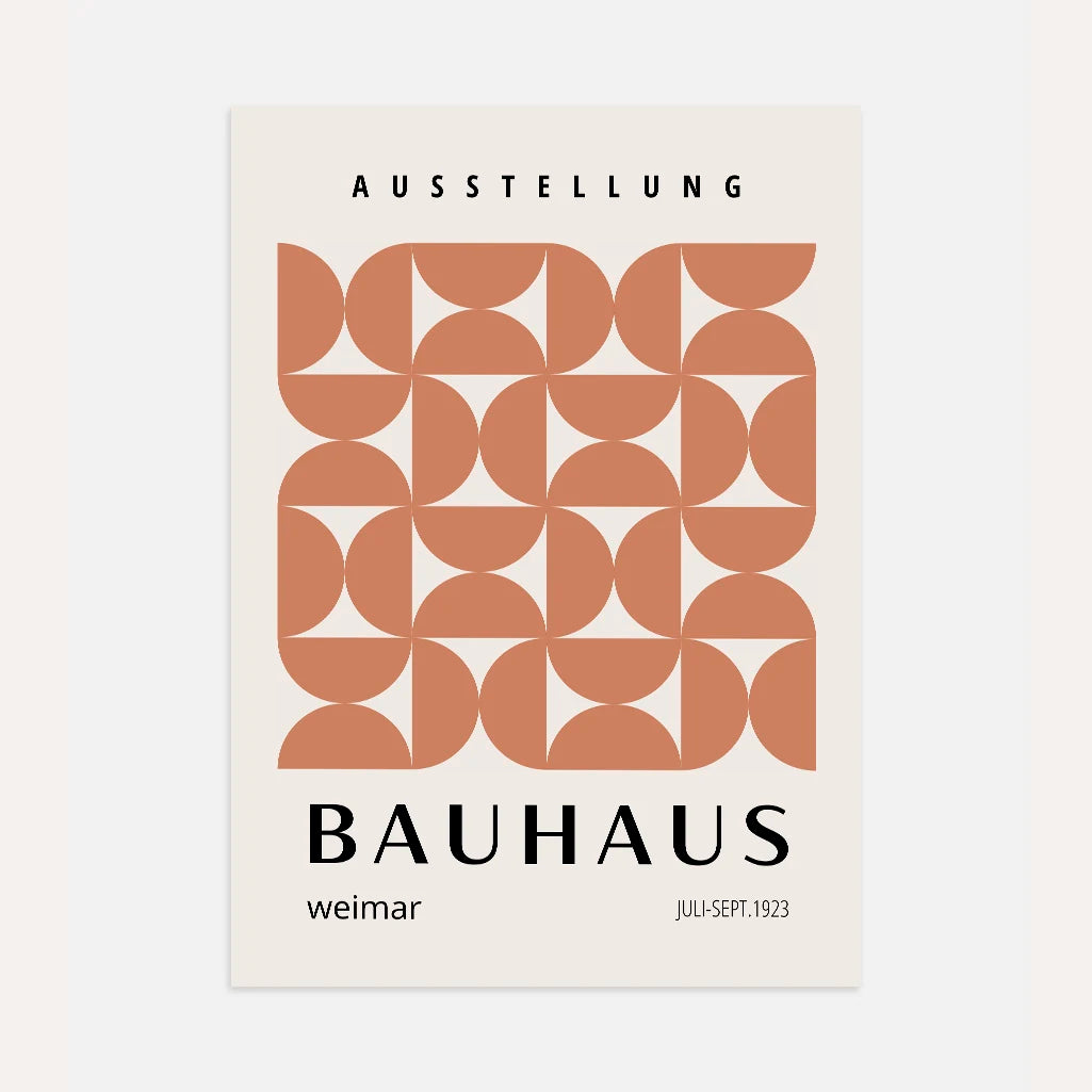 Bauhaus Ladrillo Rítmico Póster