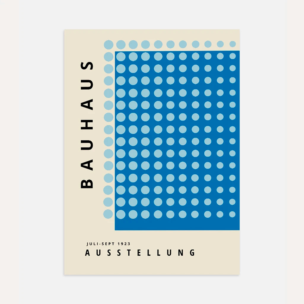 Bauhaus Azul Armonía Póster