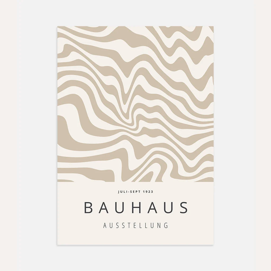Bauhaus Ondas Suaves Póster